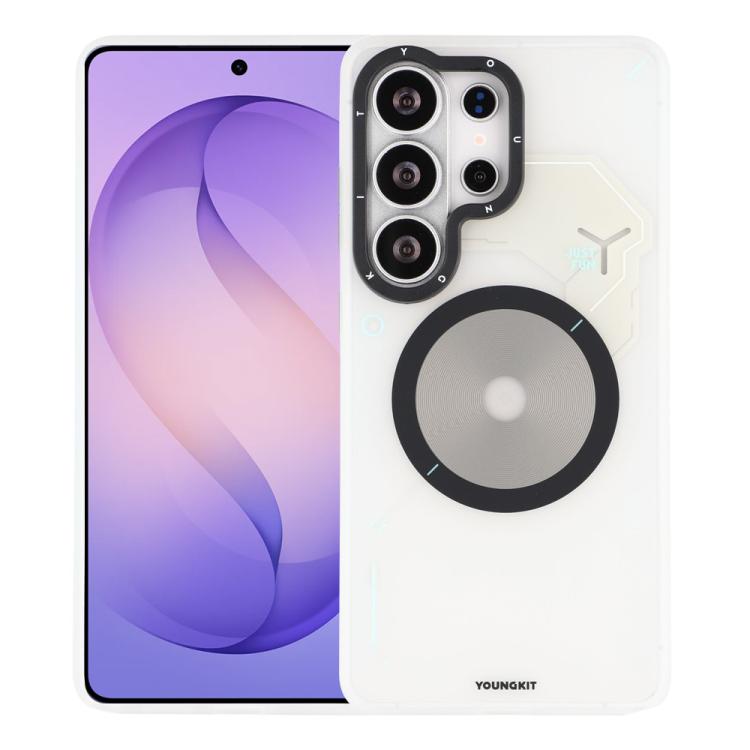 Custodia ibrida magnetica per telefono YOUNGKIT Disc Design Series in TPU e PC, For Samsung Galaxy S26 Ultra 5G