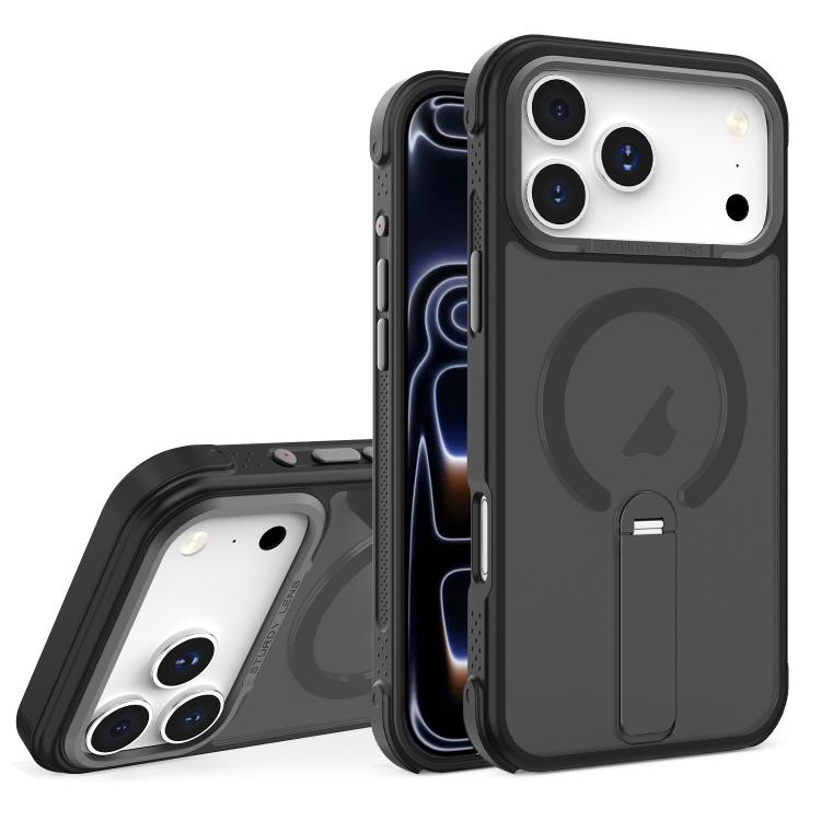 Custodia ibrida pieghevole magnetica in PC TPU con effetto pelle., For iPhone 17 Pro Max, For iPhone 17 Pro, For iPhone 17