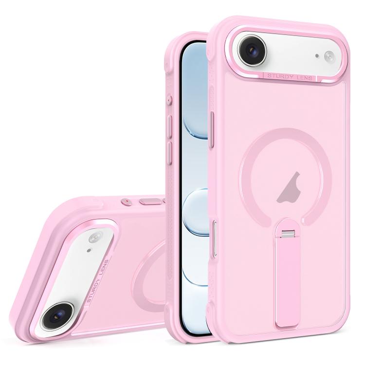 Custodia ibrida pieghevole magnetica in PC TPU con effetto pelle., For iPhone Air, For iPhone 16 Pro Max, For iPhone 16 Pro