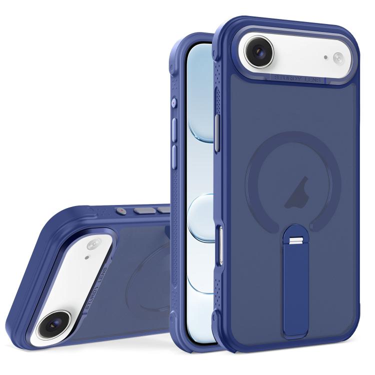 Custodia ibrida pieghevole magnetica in PC TPU con effetto pelle., For iPhone Air, For iPhone 16 Pro Max, For iPhone 16 Pro