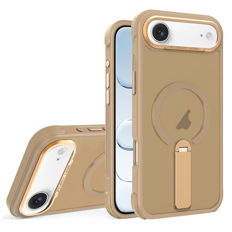 Custodia ibrida pieghevole magnetica in PC TPU con effetto pelle., For iPhone Air, For iPhone 16 Pro Max, For iPhone 16 Pro