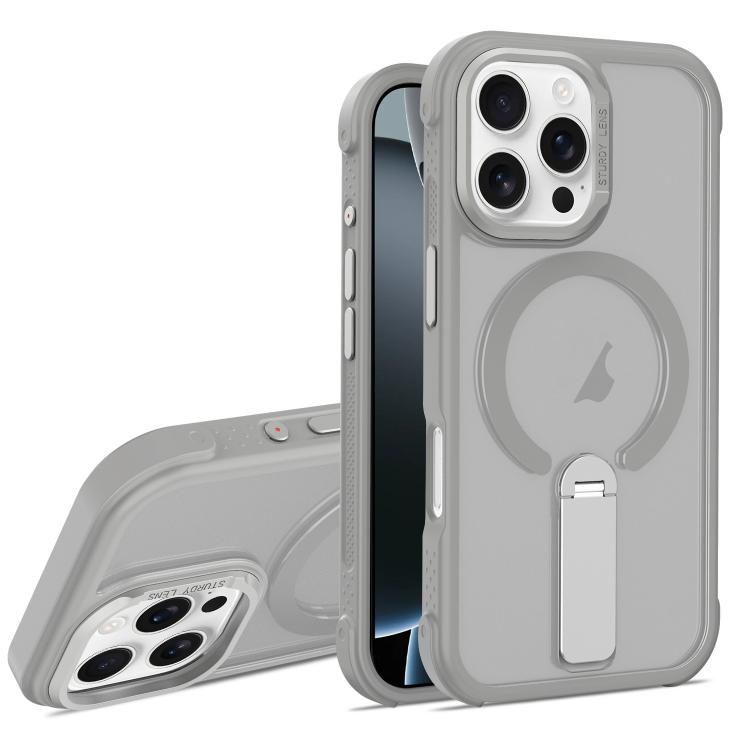 Custodia ibrida pieghevole magnetica in PC TPU con effetto pelle., For iPhone Air, For iPhone 16 Pro Max, For iPhone 16 Pro