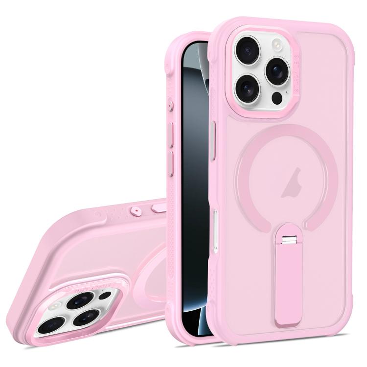 Custodia ibrida pieghevole magnetica in PC TPU con effetto pelle., For iPhone Air, For iPhone 16 Pro Max, For iPhone 16 Pro