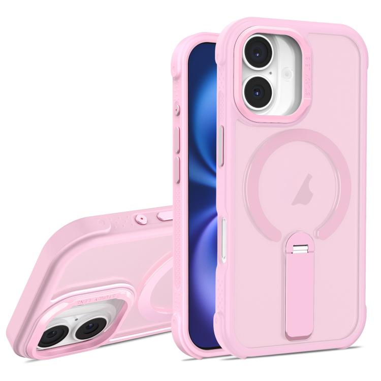 Custodia ibrida pieghevole magnetica in PC TPU con effetto pelle., For iPhone 16 Plus, For iPhone 16, For iPhone 15 Pro Max