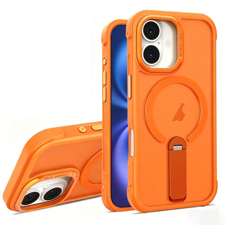 Custodia ibrida pieghevole magnetica in PC TPU con effetto pelle., For iPhone 16 Plus, For iPhone 16, For iPhone 15 Pro Max