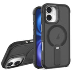 Custodia ibrida pieghevole magnetica in PC TPU con effetto pelle., For iPhone 16 Plus, For iPhone 16, For iPhone 15 Pro Max