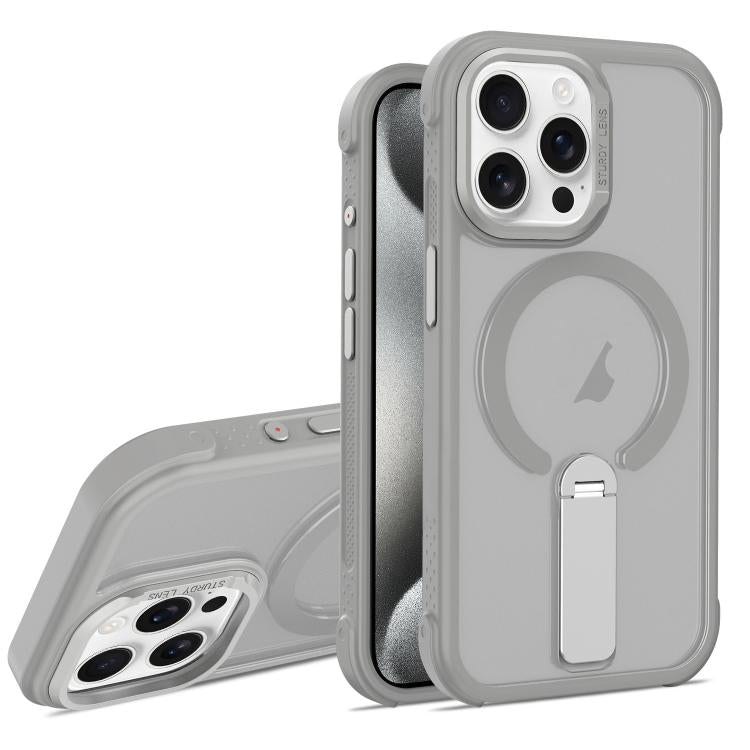 Custodia ibrida pieghevole magnetica in PC TPU con effetto pelle., For iPhone 15 Pro, For iPhone 15 Plus, For iPhone 15
