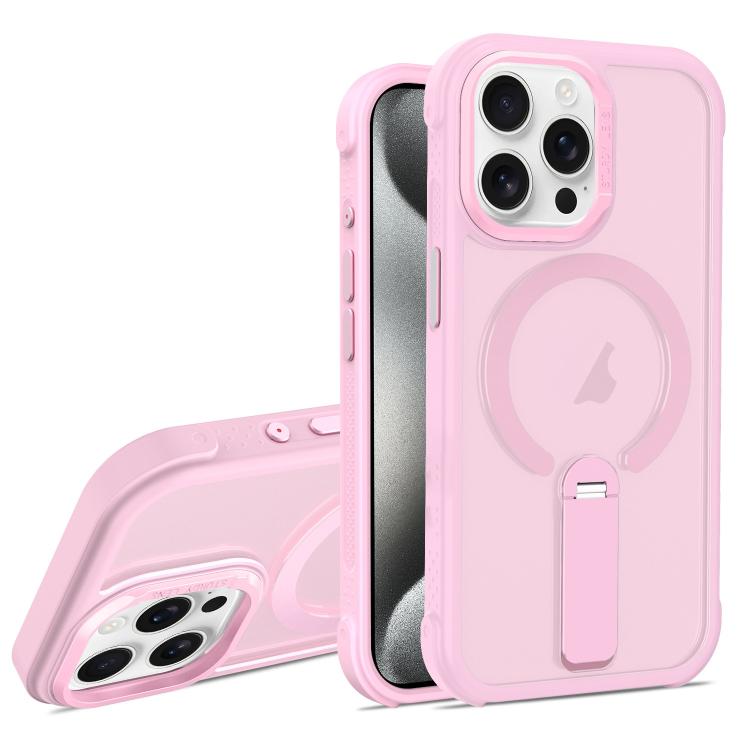 Custodia ibrida pieghevole magnetica in PC TPU con effetto pelle., For iPhone 15 Pro, For iPhone 15 Plus, For iPhone 15