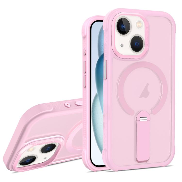 Custodia ibrida pieghevole magnetica in PC TPU con effetto pelle., For iPhone 15 Pro, For iPhone 15 Plus, For iPhone 15