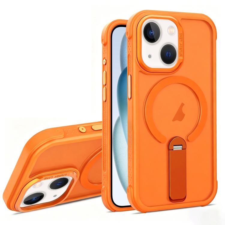 Custodia ibrida pieghevole magnetica in PC TPU con effetto pelle., For iPhone 15 Pro, For iPhone 15 Plus, For iPhone 15