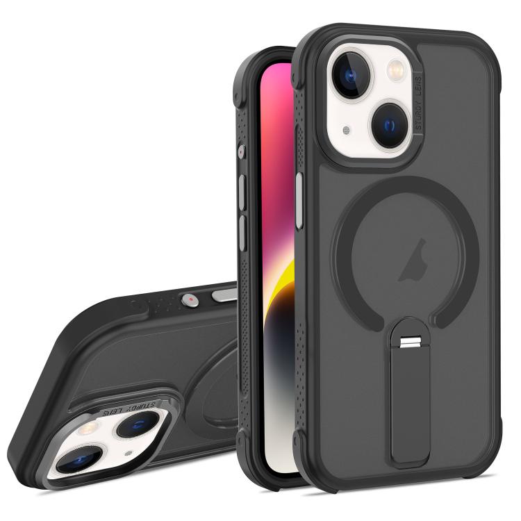 Custodia ibrida pieghevole magnetica in PC TPU con effetto pelle., For iPhone 14 Plus, For iPhone 14, For iPhone 14 Pro