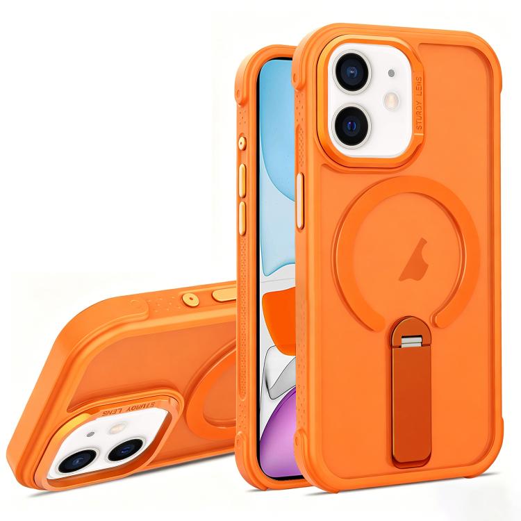 Custodia ibrida pieghevole magnetica in PC TPU con effetto pelle., For iPhone 12 Pro, For iPhone 11