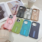 Custodia ibrida pieghevole magnetica in PC TPU con effetto pelle., For iPhone 16 Plus, For iPhone 16, For iPhone 15 Pro Max