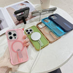 Custodia ibrida pieghevole magnetica in PC TPU con effetto pelle., For iPhone 16 Plus, For iPhone 16, For iPhone 15 Pro Max
