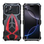 Custodia per telefono antiurto in silicone con pellicola protettiva, ideale per auto sportive in metallo., For iPhone 17e / 16e, For iPhone 17 Pro Max, For iPhone 16 Pro Max, For iPhone 15 Pro Max, For iPhone 15 Pro, For iPhone 15