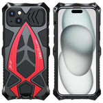 Custodia per telefono antiurto in silicone con pellicola protettiva, ideale per auto sportive in metallo., For iPhone 17e / 16e, For iPhone 17 Pro Max, For iPhone 16 Pro Max, For iPhone 15 Pro Max, For iPhone 15 Pro, For iPhone 15