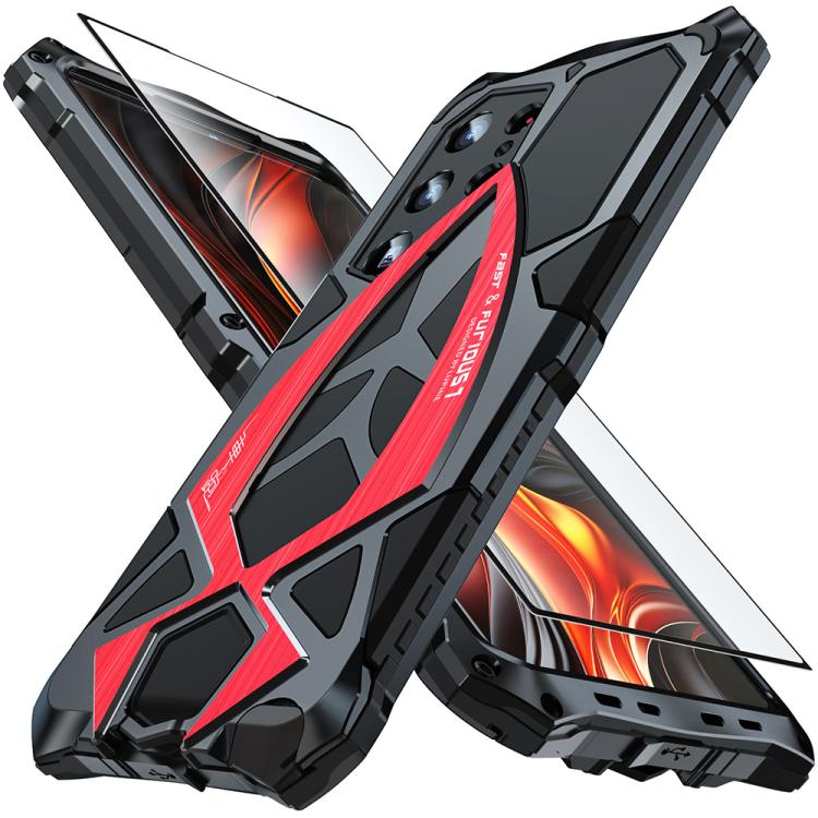 Custodia per telefono antiurto in silicone con pellicola protettiva, ideale per auto sportive in metallo., For Samsung Galaxy S26 Ultra 5G, For Samsung Galaxy S25 Ultra 5G, For Samsung Galaxy S24 Ultra 5G