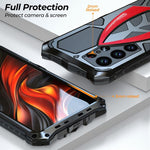 Custodia per telefono antiurto in silicone con pellicola protettiva, ideale per auto sportive in metallo., For Samsung Galaxy S26 Ultra 5G, For Samsung Galaxy S25 Ultra 5G, For Samsung Galaxy S24 Ultra 5G