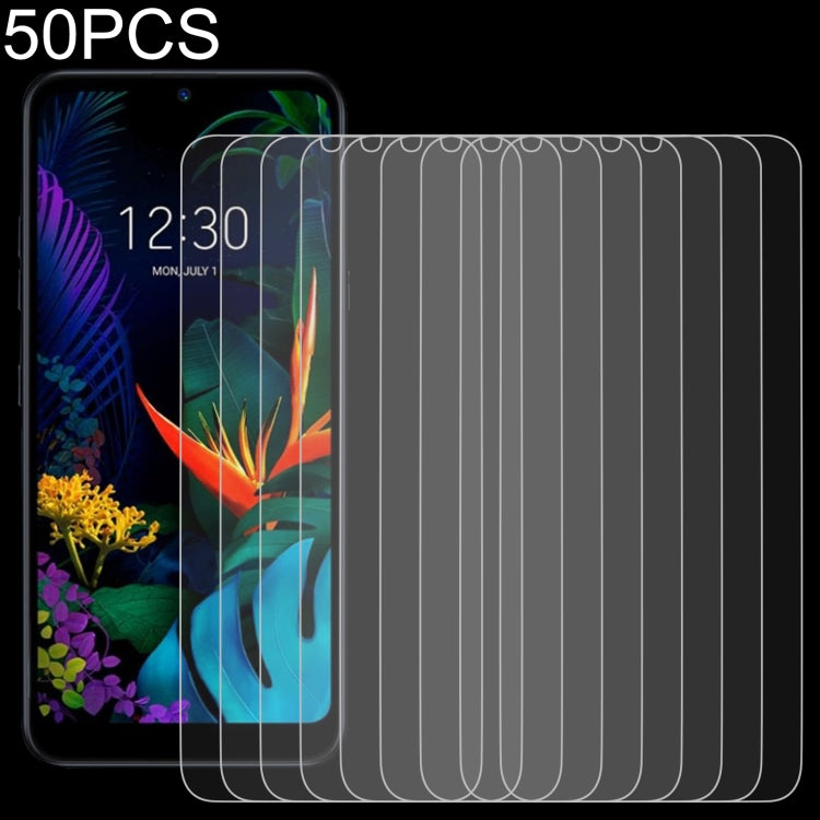 50 pellicole in vetro temperato da 0,26 mm 9H 2,5D, For LG K31 (50 PCS), For LG K40S (50 PCS), For LG K41S (50 PCS), For LG K50 (50 PCS), For LG K50S (50 PCS), For LG Q60 (50 PCS), For LG Q61 (50 PCS), For LG K51S (50 PCS)