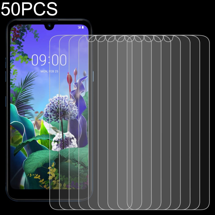 50 pellicole in vetro temperato da 0,26 mm 9H 2,5D, For LG K31 (50 PCS), For LG K40S (50 PCS), For LG K41S (50 PCS), For LG K50 (50 PCS), For LG K50S (50 PCS), For LG Q60 (50 PCS), For LG Q61 (50 PCS), For LG K51S (50 PCS)