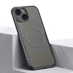 Custodia per telefono magnetica con texture in fibra di carbonio a forma di lama e piacevole al tatto., For iPhone 15 Pro Max, For iPhone 15 Pro, For iPhone 15 Plus, For iPhone 15, For iPhone 14 / 13, For iPhone 14 Pro, For iPhone 14 Pro Max           ...