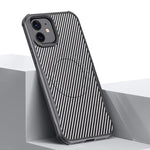 Custodia per telefono magnetica con texture in fibra di carbonio a forma di lama e piacevole al tatto., For iPhone 12 / 12 Pro, For iPhone 11 Pro Max, For iPhone 11