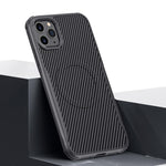 Custodia per telefono magnetica con texture in fibra di carbonio a forma di lama e piacevole al tatto., For iPhone 12 / 12 Pro, For iPhone 11 Pro Max, For iPhone 11