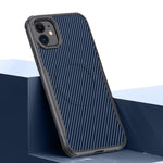 Custodia per telefono magnetica con texture in fibra di carbonio a forma di lama e piacevole al tatto., For iPhone 12 / 12 Pro, For iPhone 11 Pro Max, For iPhone 11