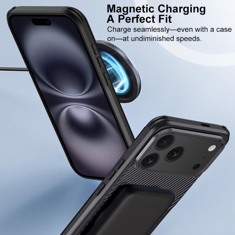 Custodia per telefono magnetica con texture in fibra di carbonio a forma di lama e piacevole al tatto., For iPhone 15 Pro Max, For iPhone 15 Pro, For iPhone 15 Plus, For iPhone 15, For iPhone 14 / 13, For iPhone 14 Pro, For iPhone 14 Pro Max           ...