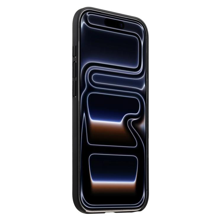 melkco Custodia ibrida per telefono in vera pelle con texture litchi e copertura totale, magnetica, in PC., For iPhone 17 Pro Max, For iPhone 17 Pro, For iPhone Air