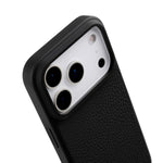 melkco Custodia ibrida per telefono in vera pelle con texture litchi e copertura totale, magnetica, in PC., For iPhone 17 Pro Max, For iPhone 17 Pro, For iPhone Air