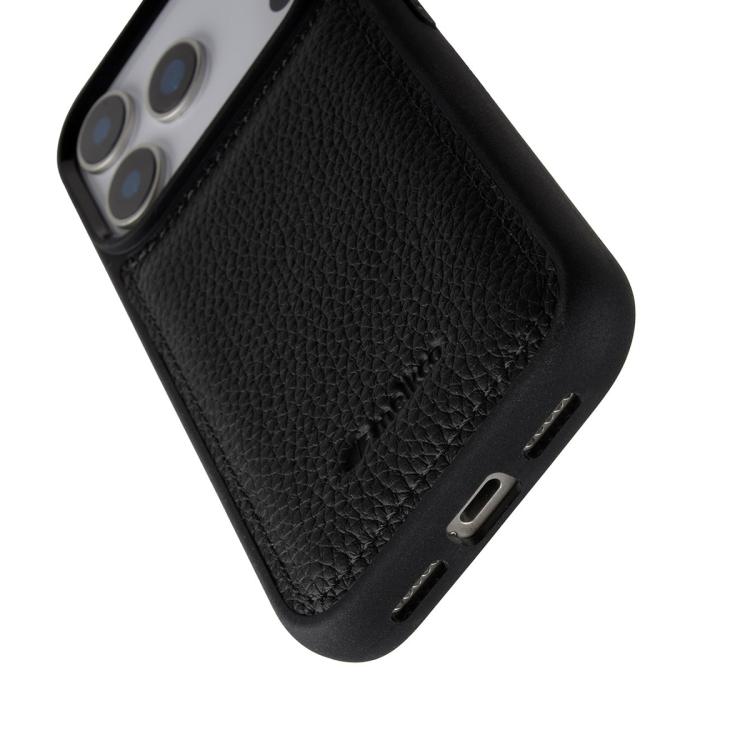 Melkco - Custodia ibrida per telefono in vera pelle con texture litchi a copertura totale., For iPhone 17 Pro Max, For iPhone 17 Pro, For iPhone 17