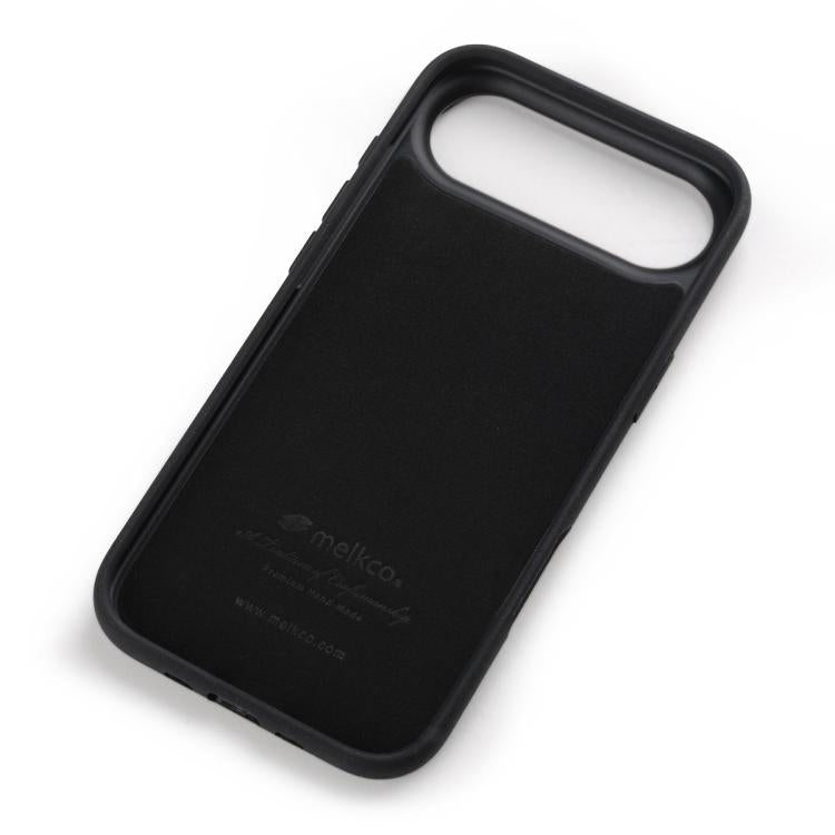 Melkco - Custodia ibrida per telefono in vera pelle con texture litchi a copertura totale., For iPhone Air, For iPhone 16 Pro Max, For iPhone 16 Pro