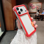 Custodia per telefono Wolmtt Dual-color Candy Hollow Cooling Framed, For iPhone 17 Pro Max, For iPhone 17 Pro