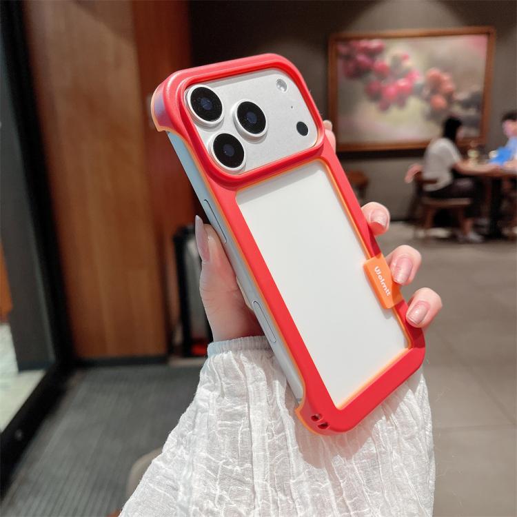 Custodia per telefono Wolmtt Dual-color Candy Hollow Cooling Framed, For iPhone 17 Pro Max, For iPhone 17 Pro