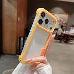 Custodia per telefono Wolmtt Dual-color Candy Hollow Cooling Framed, For iPhone 17 Pro Max, For iPhone 17 Pro