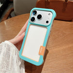 Custodia per telefono Wolmtt Dual-color Candy Hollow Cooling Framed, For iPhone 17 Pro Max, For iPhone 17 Pro