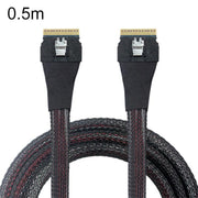 WG183 SlimeSAS SFF-8654 8i to SFF-8654 8i High Speed Hard Drive Server Data Transfer Cable, 0.5m, 0.8m