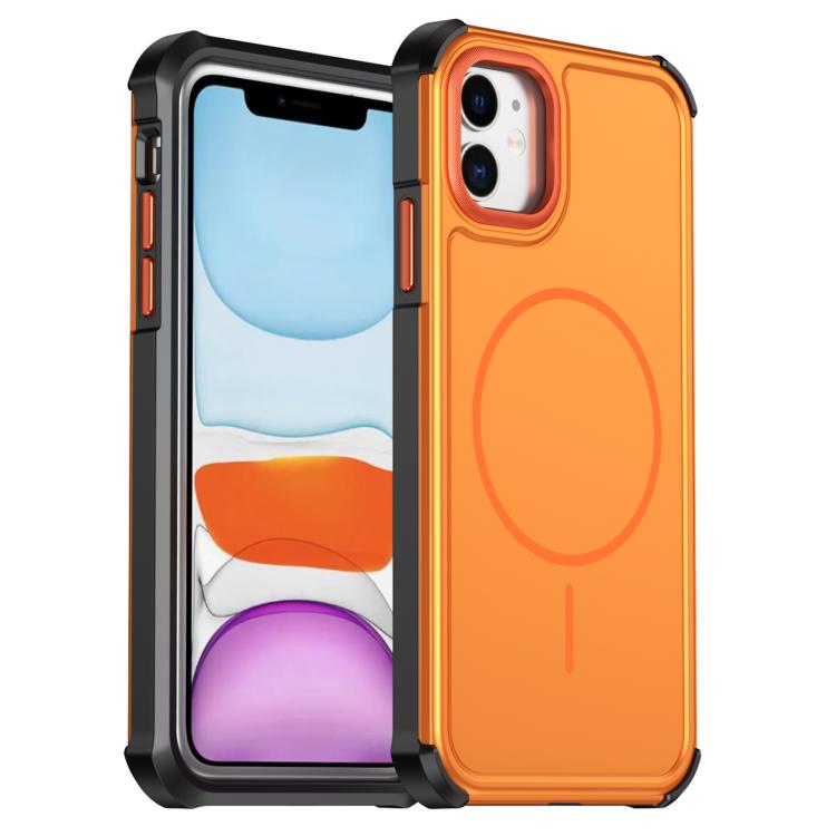 Custodia per telefono antiurto 2 in 1 con airbag magnetico, tinta unita., For iPhone 11 Pro Max, For iPhone 11