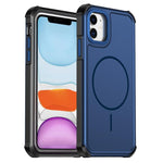 Custodia per telefono antiurto 2 in 1 con airbag magnetico, tinta unita., For iPhone 11 Pro Max, For iPhone 11