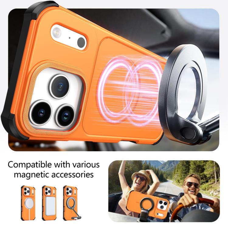 Custodia per telefono antiurto 2 in 1 con airbag magnetico, tinta unita., For iPhone 11 Pro Max, For iPhone 11