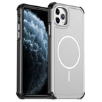 Custodia per telefono antiurto 2 in 1 con airbag magnetico, tinta unita., For iPhone 11 Pro Max, For iPhone 11