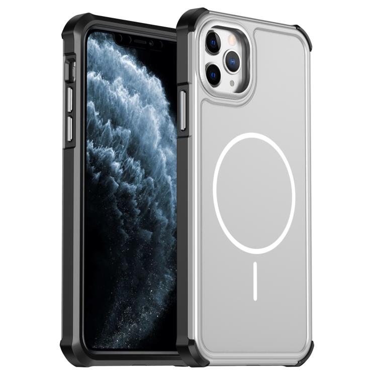 Custodia per telefono antiurto 2 in 1 con airbag magnetico, tinta unita., For iPhone 11 Pro Max, For iPhone 11