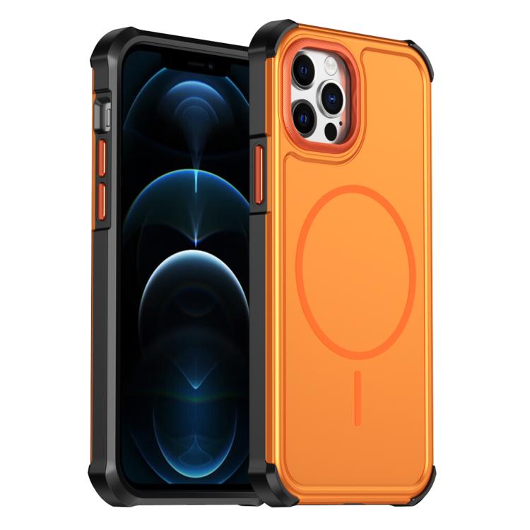 Custodia per telefono antiurto 2 in 1 con airbag magnetico, tinta unita., For iPhone 13 Pro Max, For iPhone 13 Pro, For iPhone 12 / 12 Pro, For iPhone 12 Pro Max