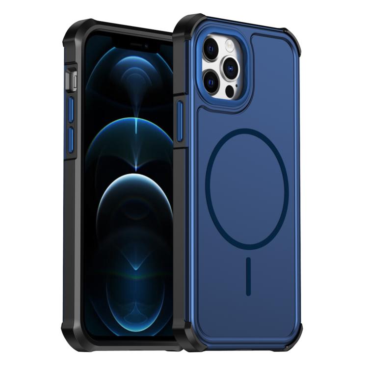 Custodia per telefono antiurto 2 in 1 con airbag magnetico, tinta unita., For iPhone 13 Pro Max, For iPhone 13 Pro, For iPhone 12 / 12 Pro, For iPhone 12 Pro Max