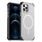 Custodia per telefono antiurto 2 in 1 con airbag magnetico, tinta unita., For iPhone 13 Pro Max, For iPhone 13 Pro, For iPhone 12 / 12 Pro, For iPhone 12 Pro Max