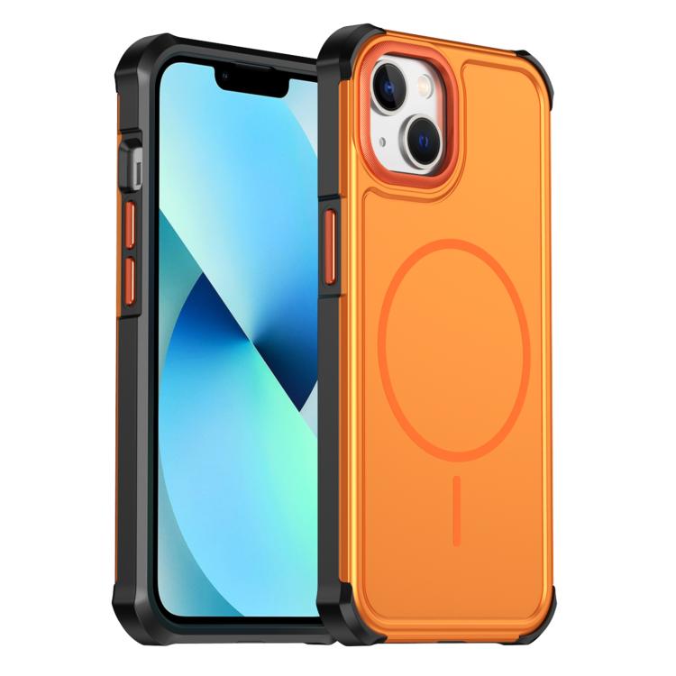 Custodia per telefono antiurto 2 in 1 con airbag magnetico, tinta unita., For iPhone 15, For iPhone 14 / 13, For iPhone 14 Pro, For iPhone 14 Pro Max