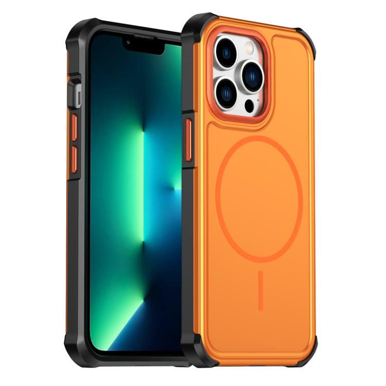 Custodia per telefono antiurto 2 in 1 con airbag magnetico, tinta unita., For iPhone 13 Pro Max, For iPhone 13 Pro, For iPhone 12 / 12 Pro, For iPhone 12 Pro Max