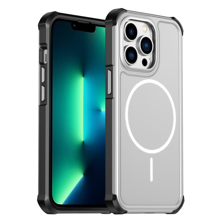 Custodia per telefono antiurto 2 in 1 con airbag magnetico, tinta unita., For iPhone 13 Pro Max, For iPhone 13 Pro, For iPhone 12 / 12 Pro, For iPhone 12 Pro Max