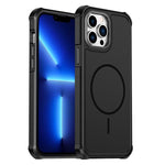 Custodia per telefono antiurto 2 in 1 con airbag magnetico, tinta unita., For iPhone 13 Pro Max, For iPhone 13 Pro, For iPhone 12 / 12 Pro, For iPhone 12 Pro Max